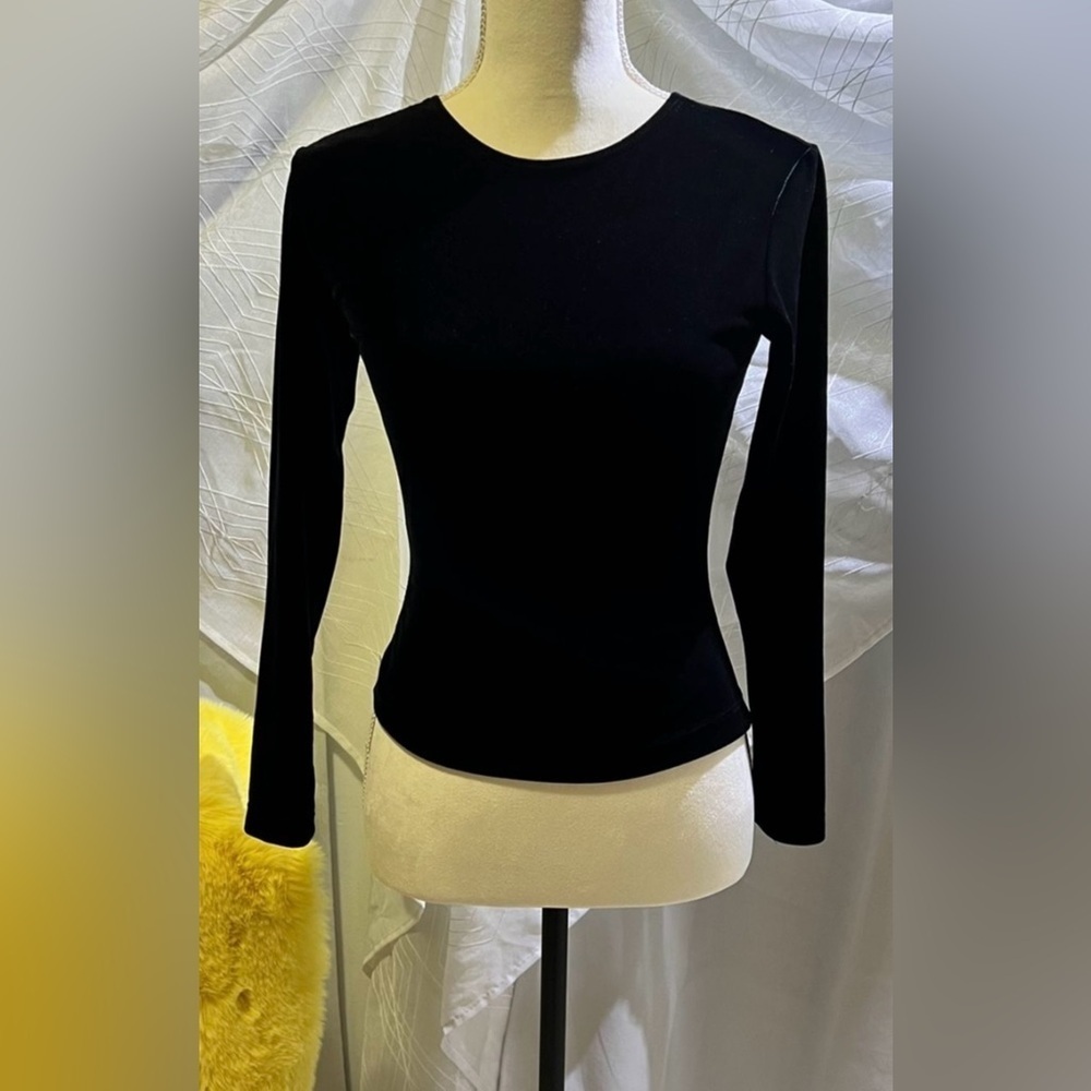 Ann Ferriday Classic Black Long Sleeve Top